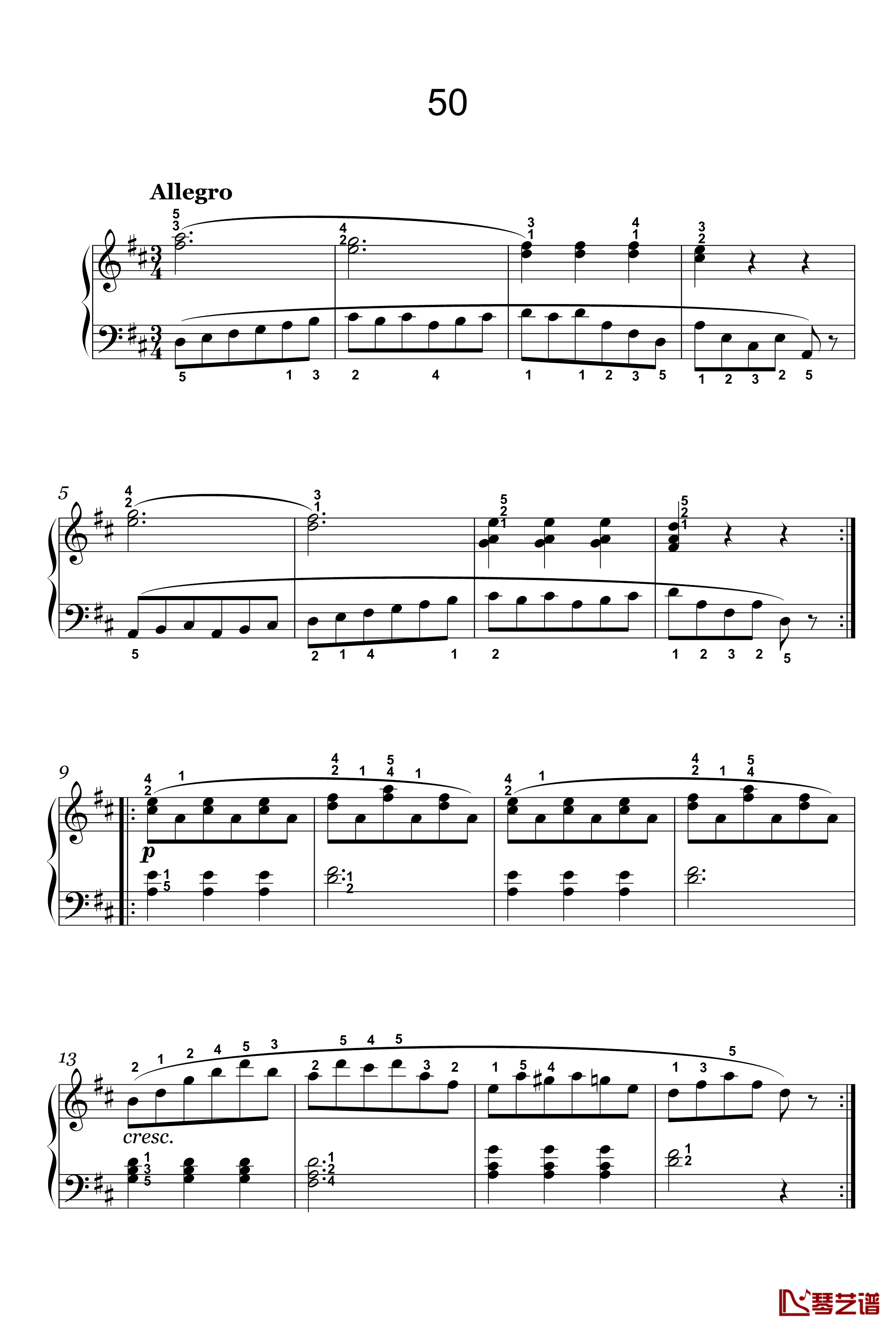 33钢琴谱-56-车尔尼-Czerny-599