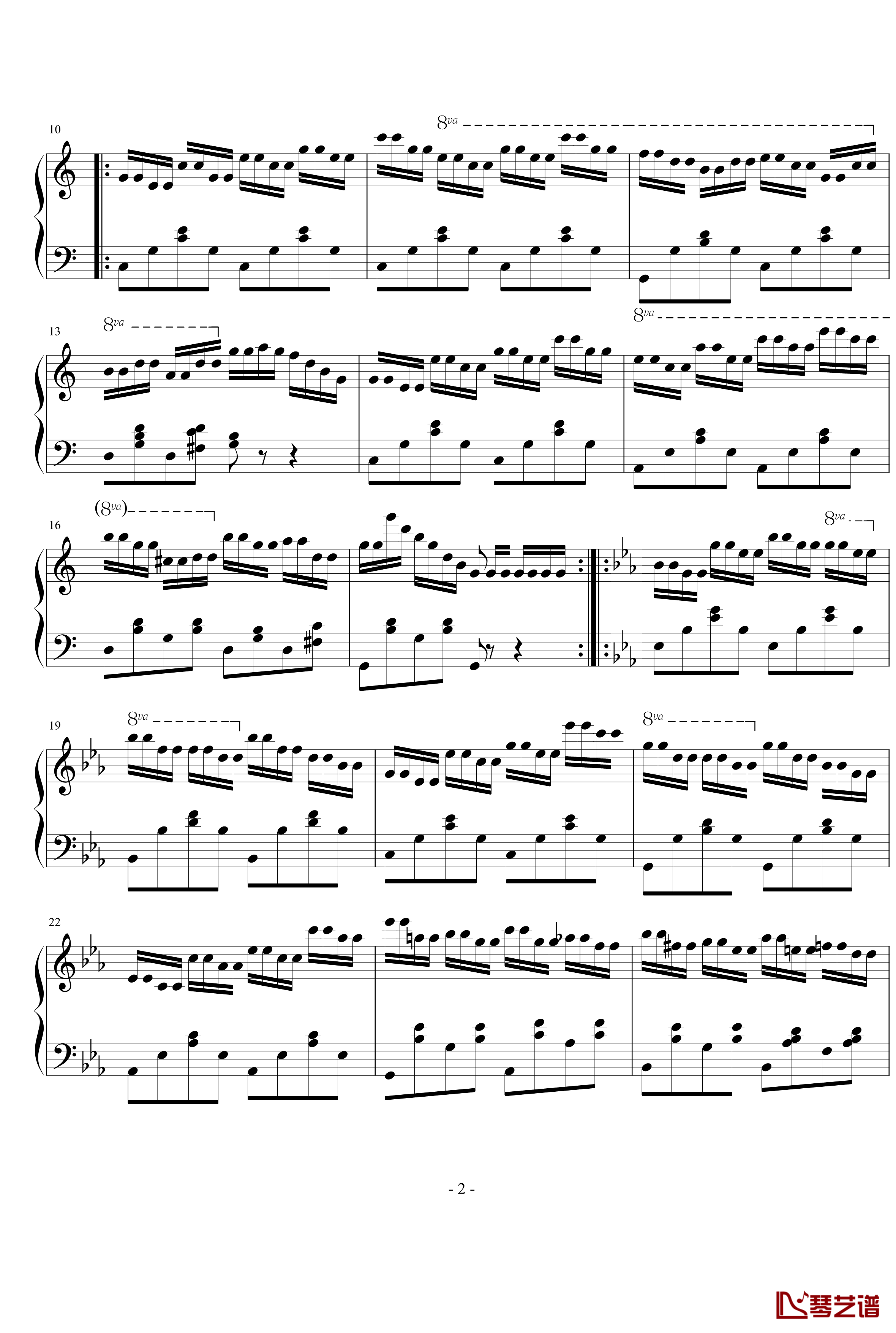 车尔尼练习曲op365.54钢琴谱-车尔尼-Czerny