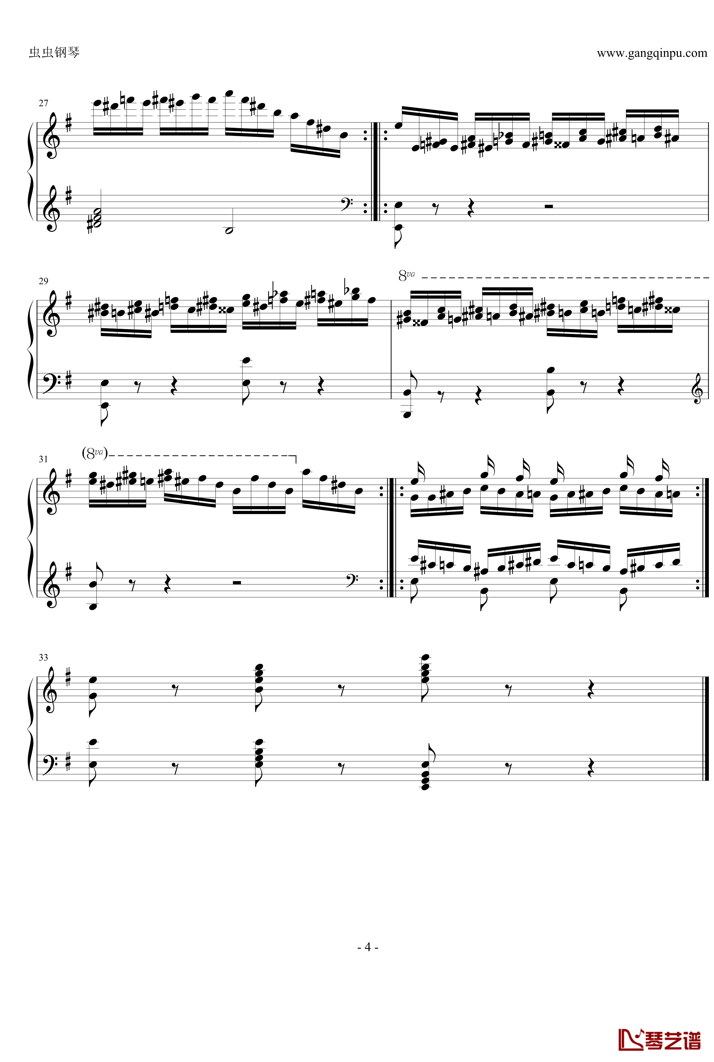 车尔尼练习曲op365.19钢琴谱-车尔尼-Czerny