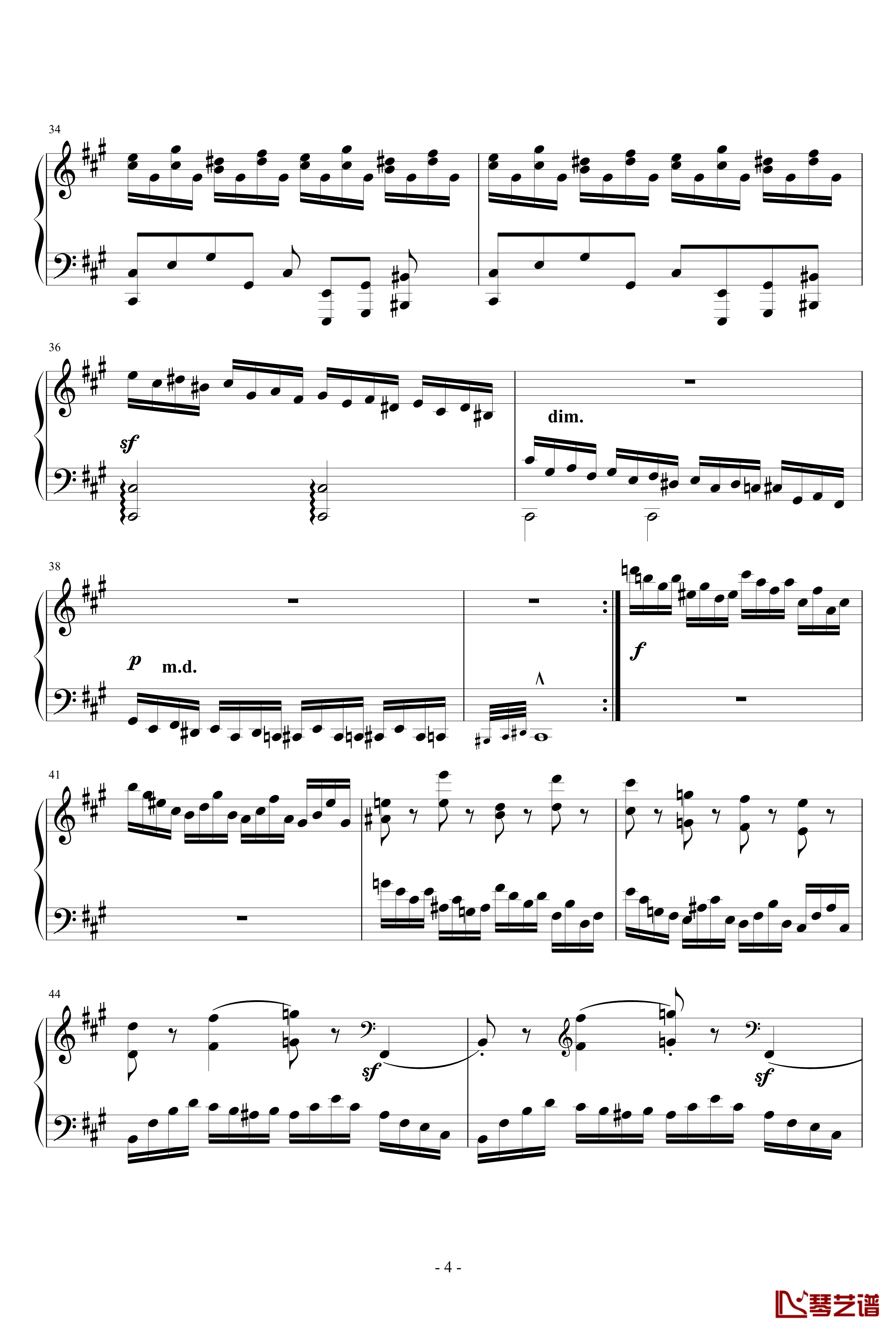Sonata in the Style of Domenico Scarlatti钢琴谱-车尔尼-Czerny